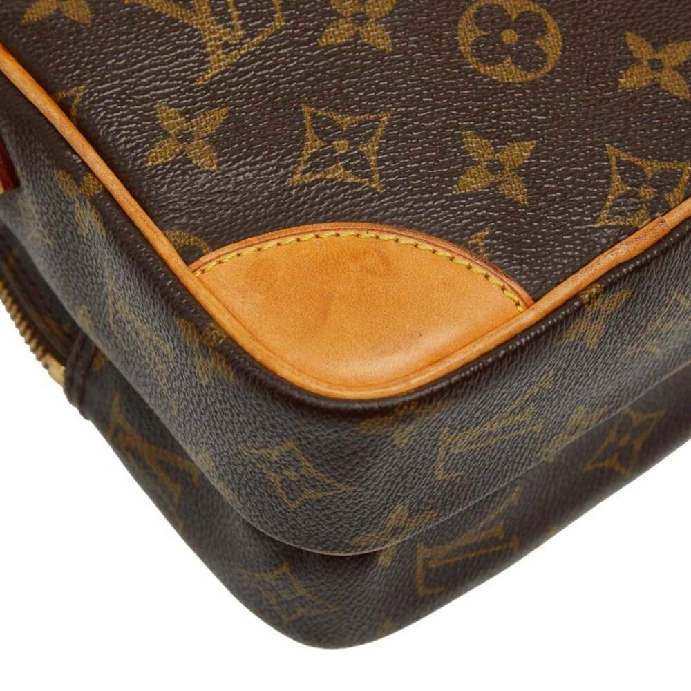 LOUIS VUITTON Authentic Brown Monogram Leather Shoulder Bag - Picture 6 of 14
